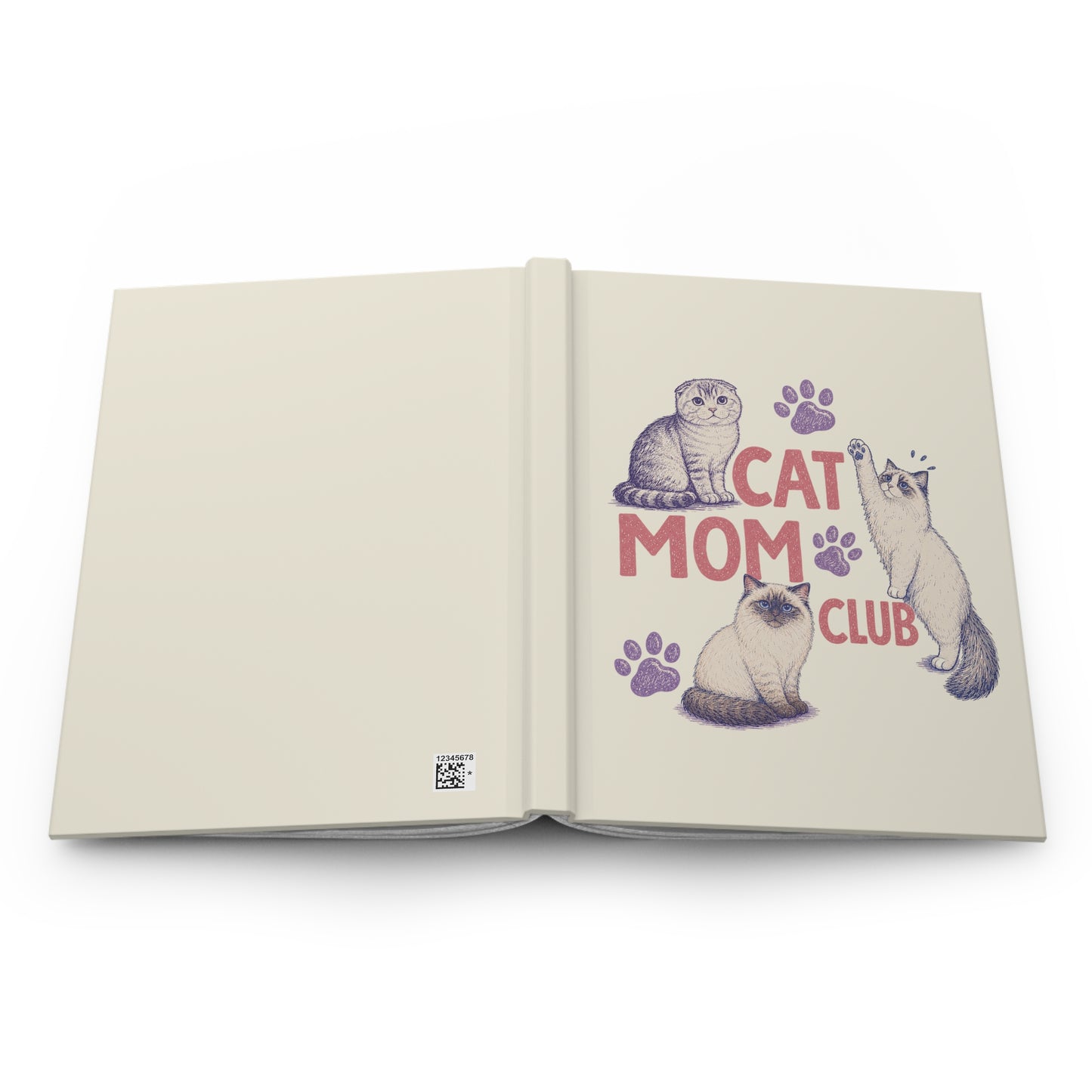 Cat Mom Club Hardcover Journal