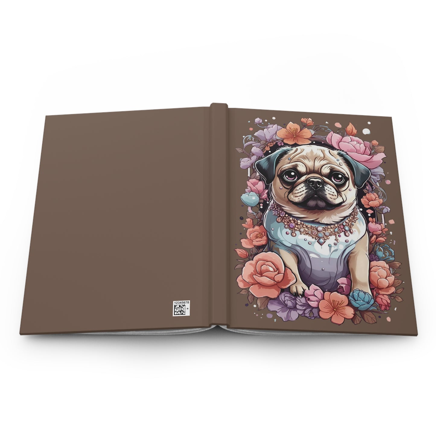 Party Ready Pug Hardcover Journal
