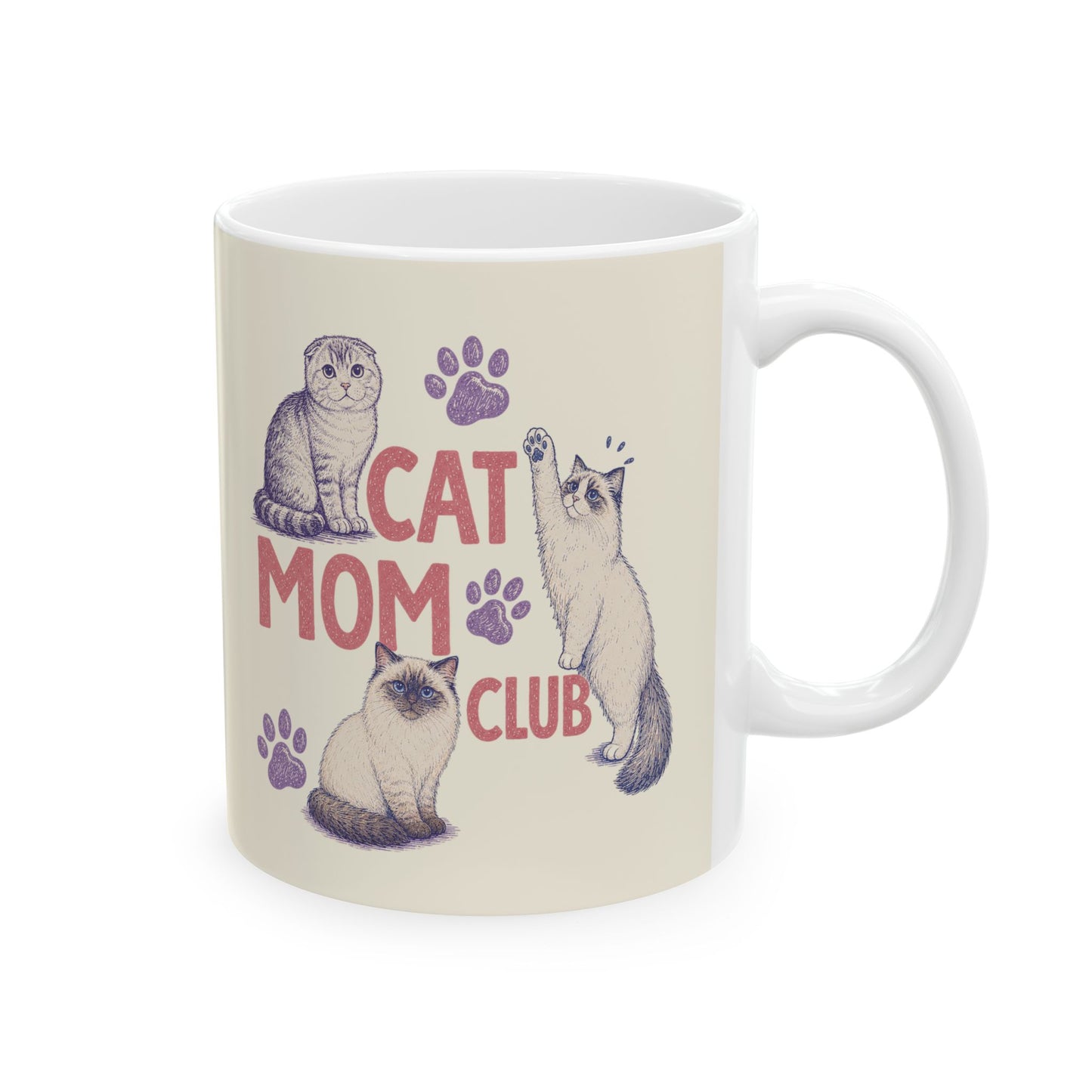 Cat Mom Club Mug