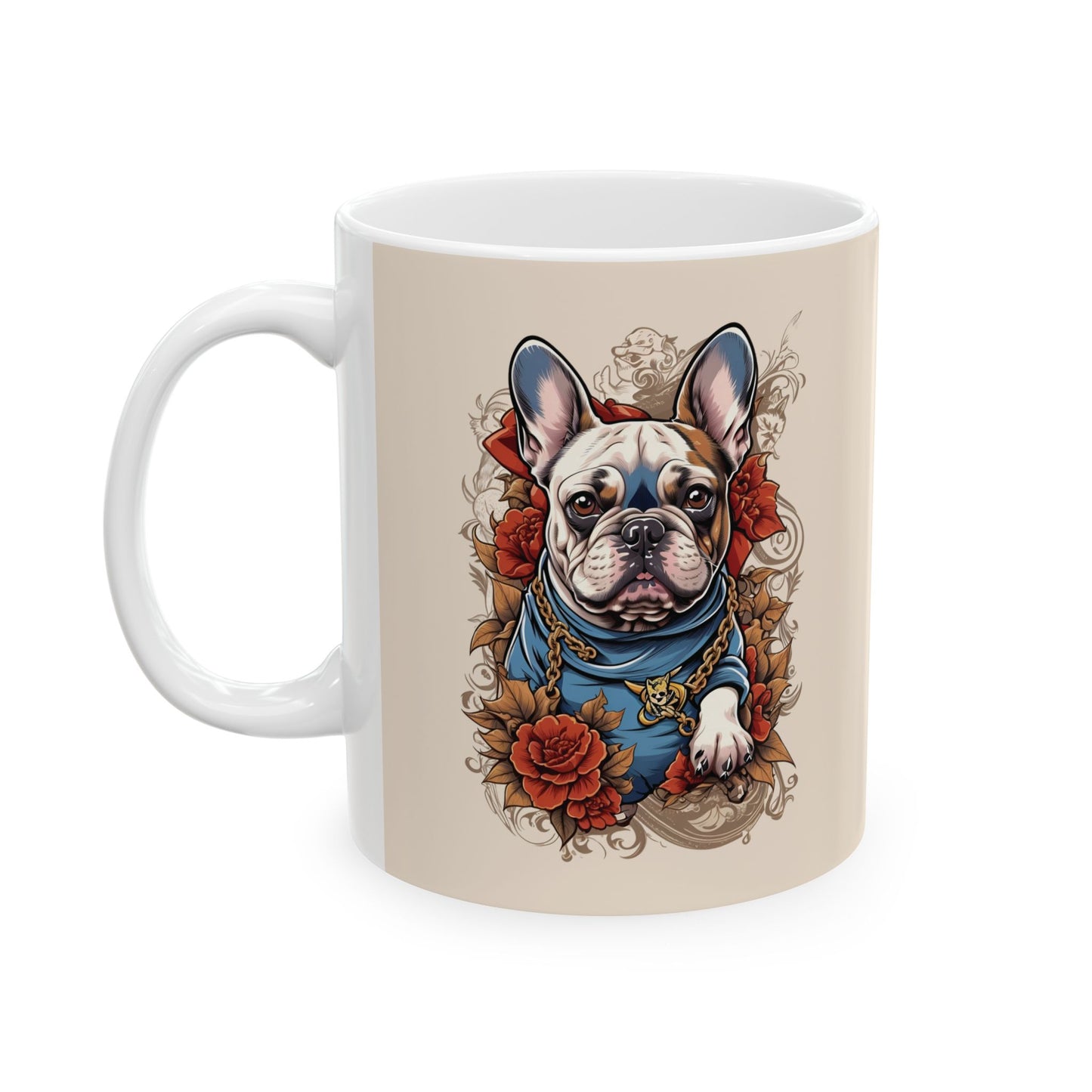 French Rockstar Bulldog Mug