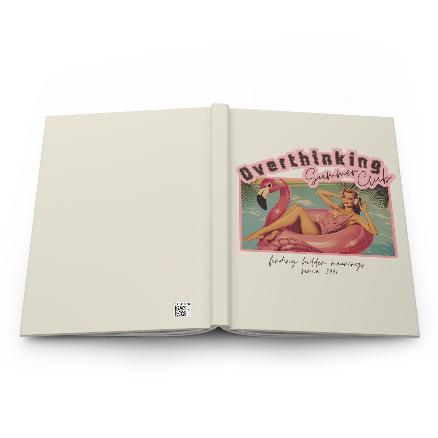 Overthinking Summer Club Hardcover Journal