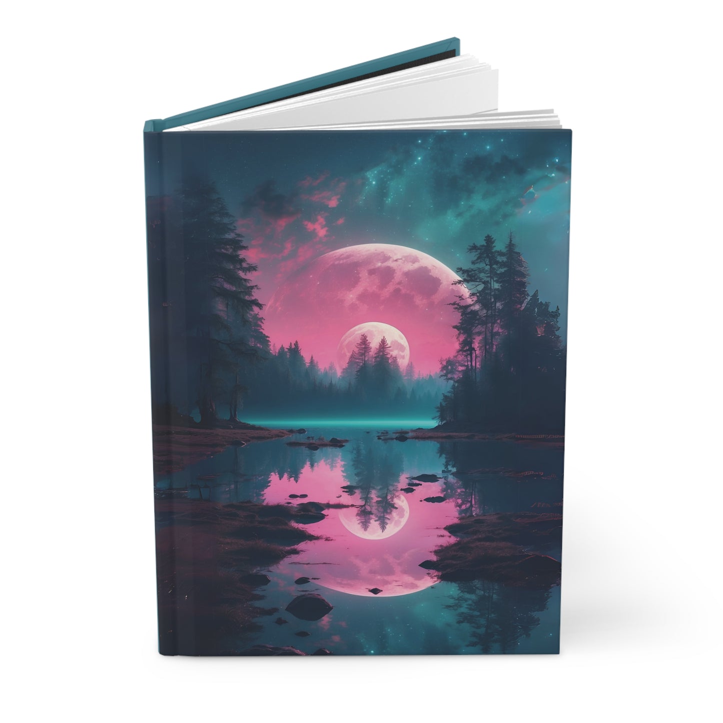 The Pink Moon Hardcover Journal