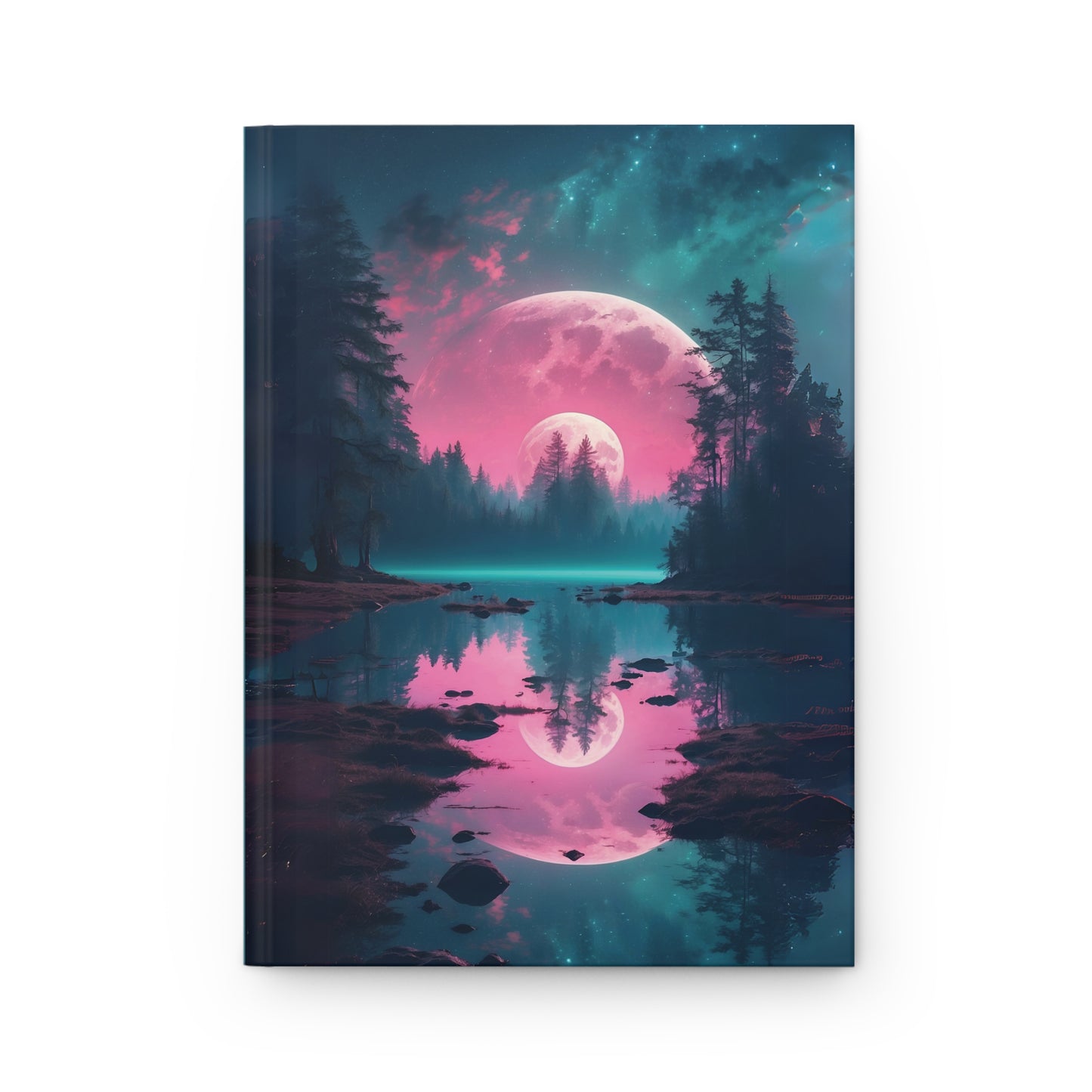 The Pink Moon Hardcover Journal