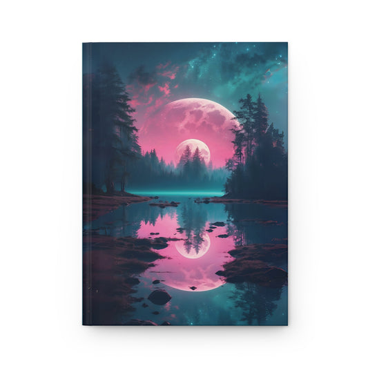 The Pink Moon Hardcover Journal