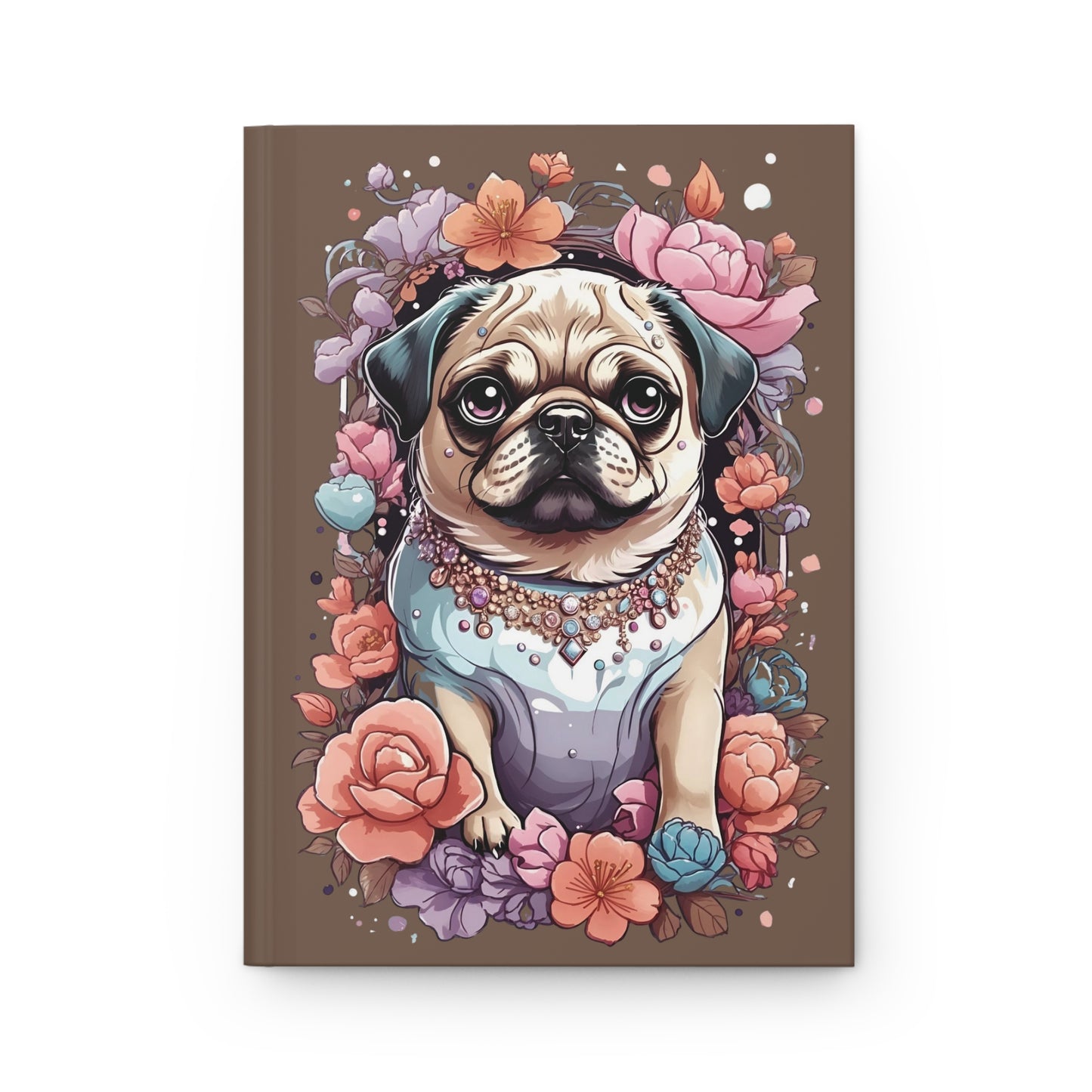 Party Ready Pug Hardcover Journal