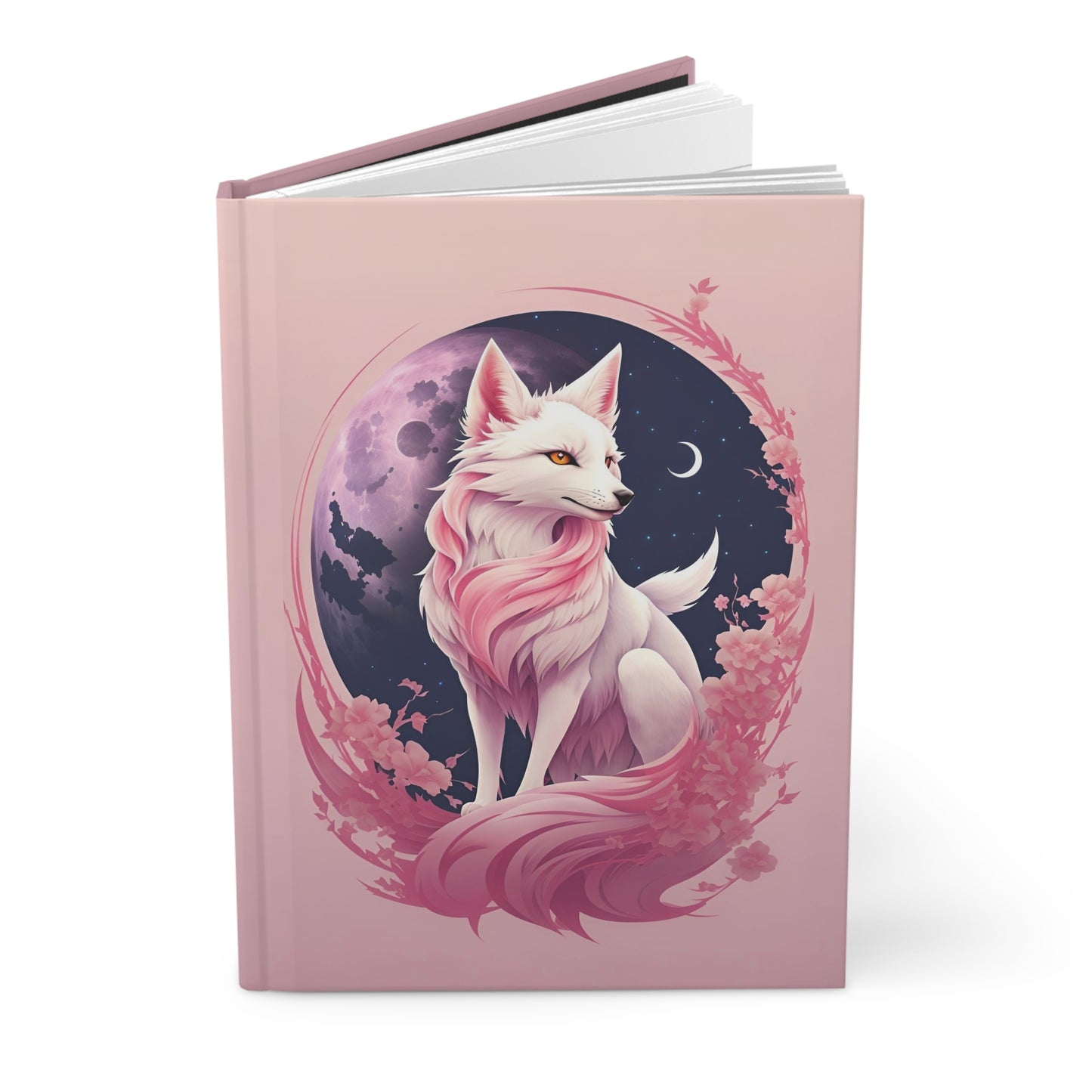 "Pink & White: Her Kingdom Her Colors" Hardcover Journal