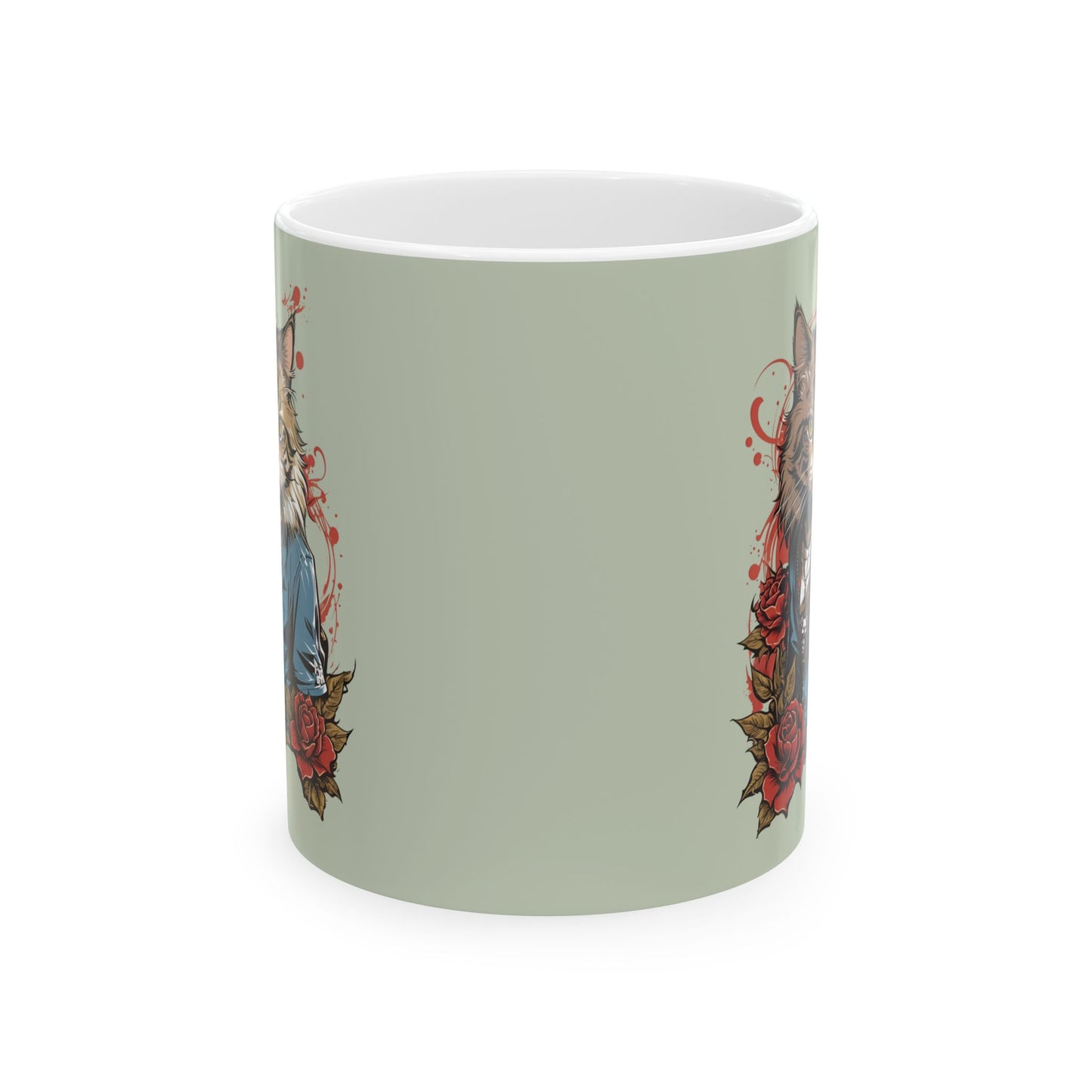 Lead Singer Energy Cat Mug