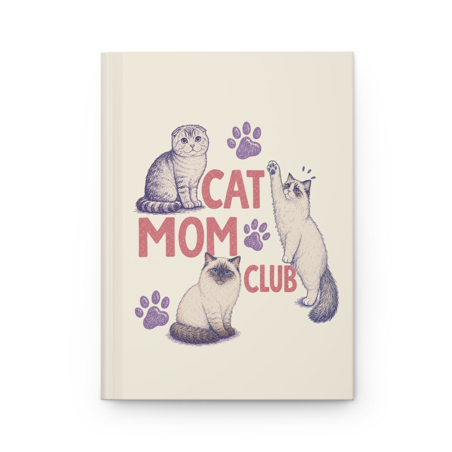 Cat Mom Club Hardcover Journal