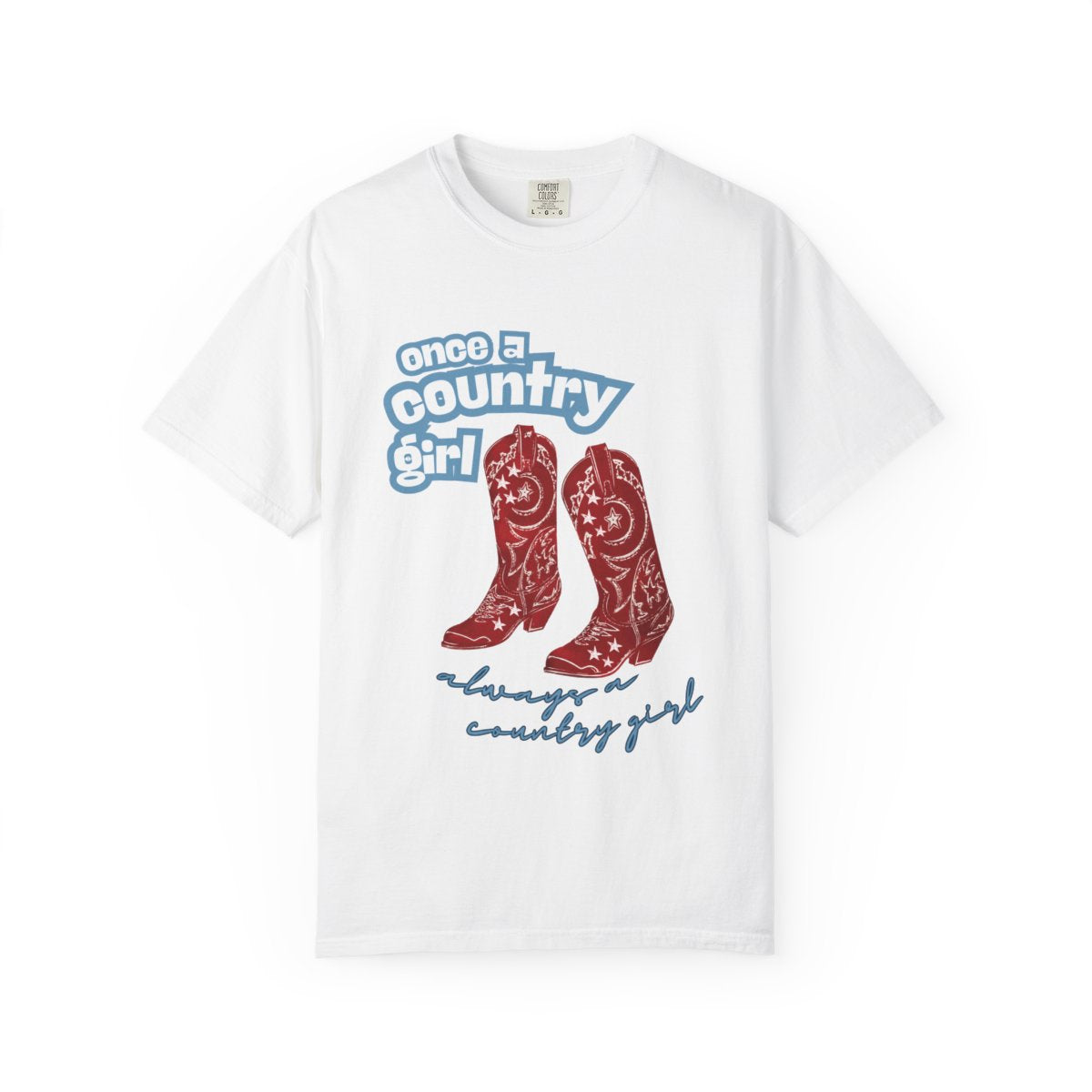 90s Girl Red Cowgirl Boots T-shirt